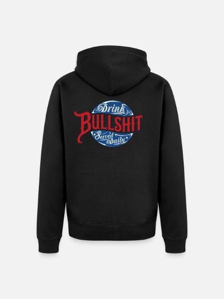 BULLSHIT Tee Shirts - Veste à capuche bio Premium Unisexe - noir