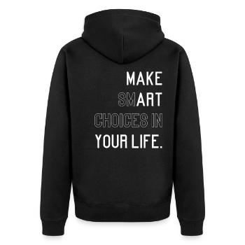 Art Artist Artist Art Academy - Unisex Premium Organic Zip Hoodie - black - Back - Nico (187cm)