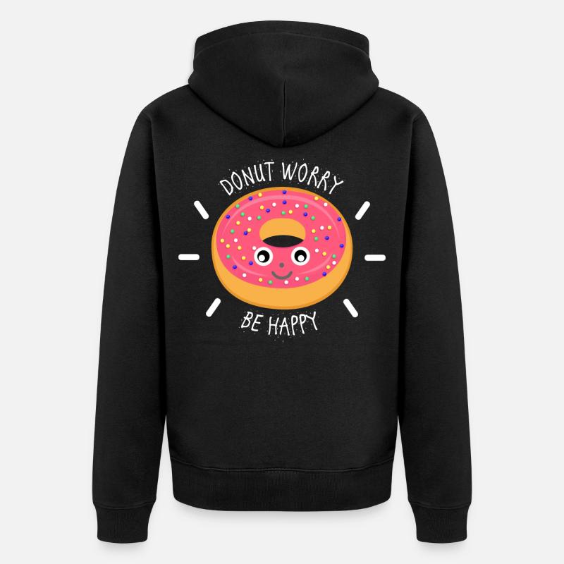 beignet - Veste à capuche bio Premium Unisexe - noir