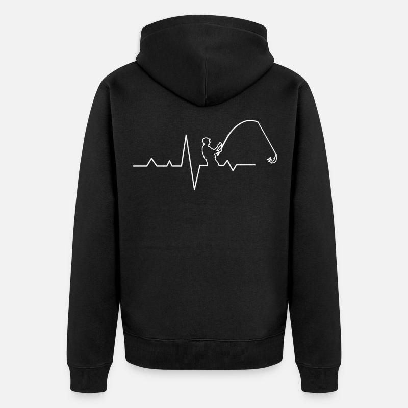 Pêche Pêche Pêche - Veste à capuche bio Premium Unisexe - noir