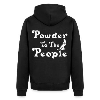 Snowboard Snowboarding Snowboardurlaub Snowboarder - Unisex Premium Bio Zip Hoodie - Schwarz - Hinten - Nico (187cm)