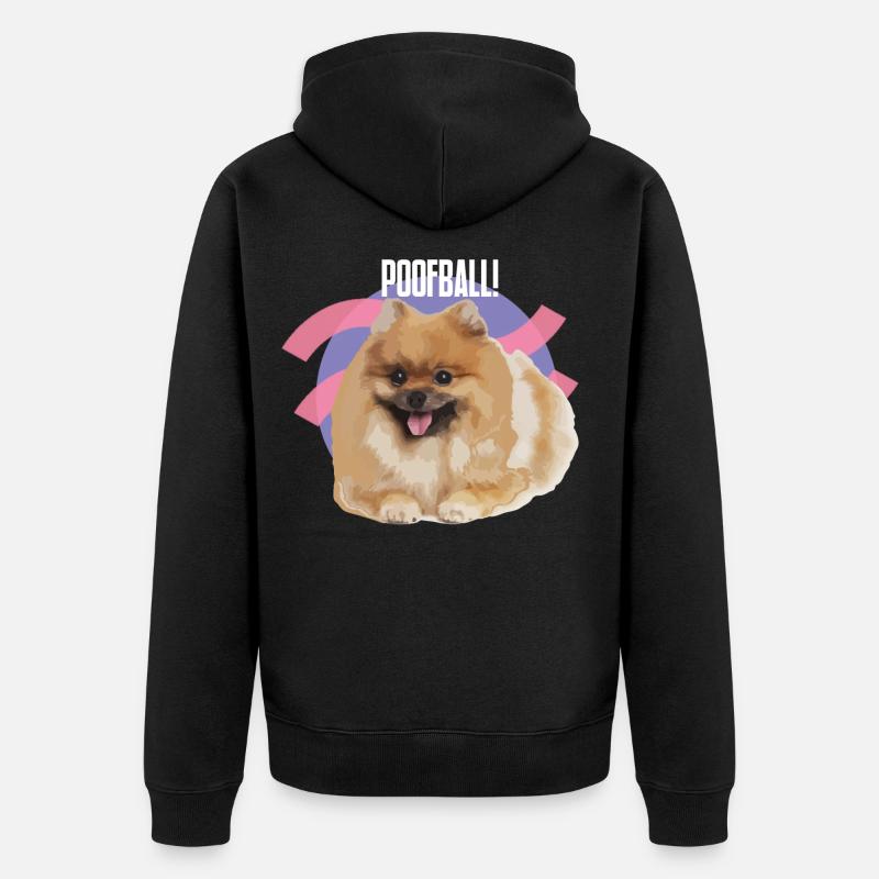 « POOFBALL » - 10000 - Veste à capuche bio Premium Unisexe - noir