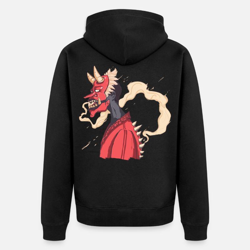 Kabuki monster - Veste à capuche bio Premium Unisexe - noir