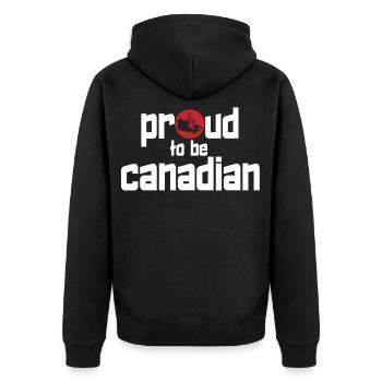 Canada - Veste à capuche bio Premium Unisexe - noir - Dos - Nico (187cm)