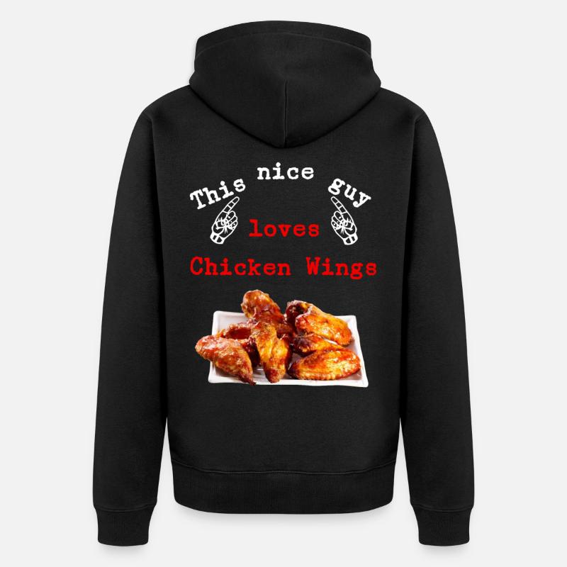 Ailes de poulet - Veste à capuche bio Premium Unisexe - noir