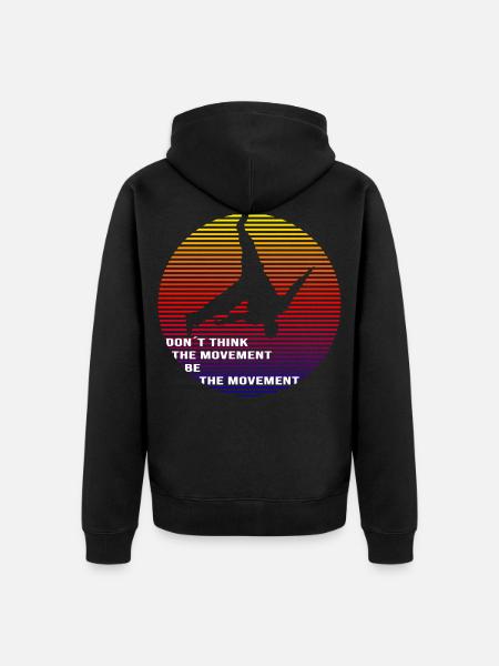 Parkour - Unisex Premium Organic Zip Hoodie - black