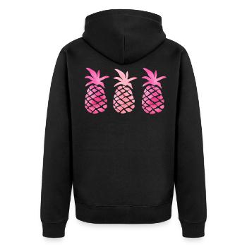 nourriture de puissance - Veste à capuche bio Premium Unisexe - noir - Dos - Nico (187cm)