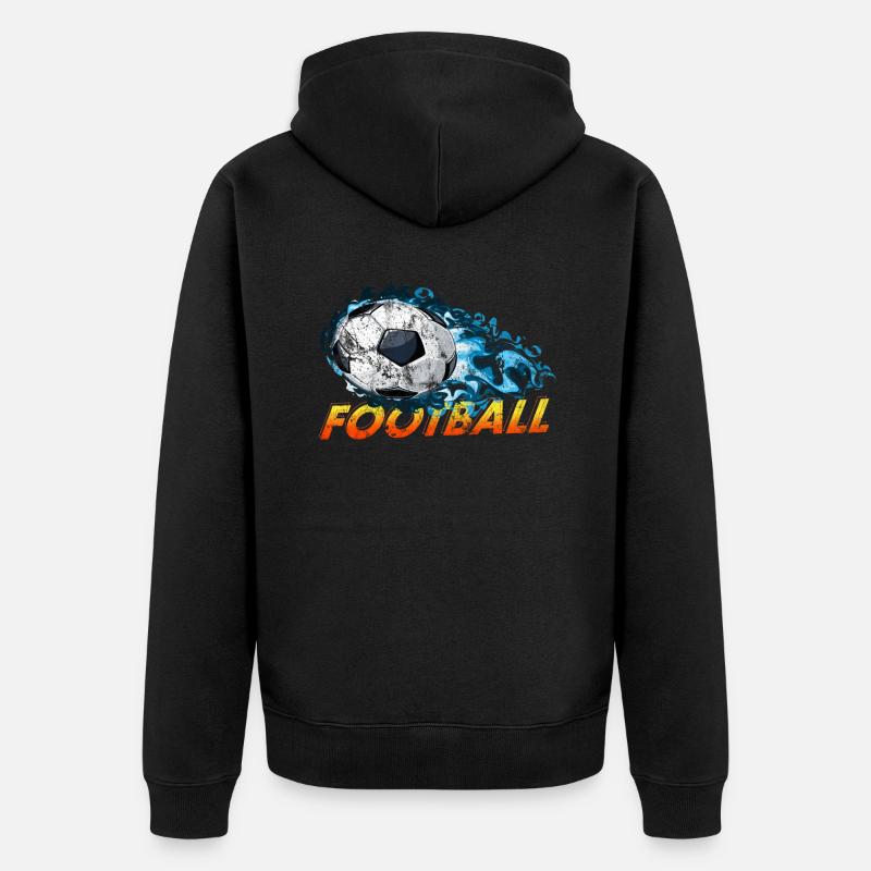 football - Veste à capuche bio Premium Unisexe - noir