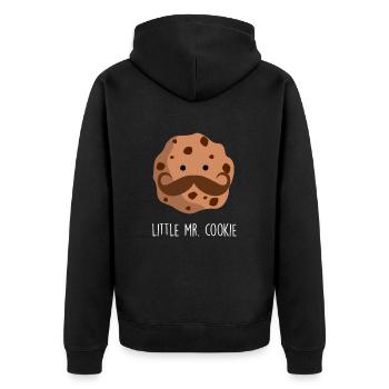 Petit cookie - Veste à capuche bio Premium Unisexe - noir - Dos - Nico (187cm)