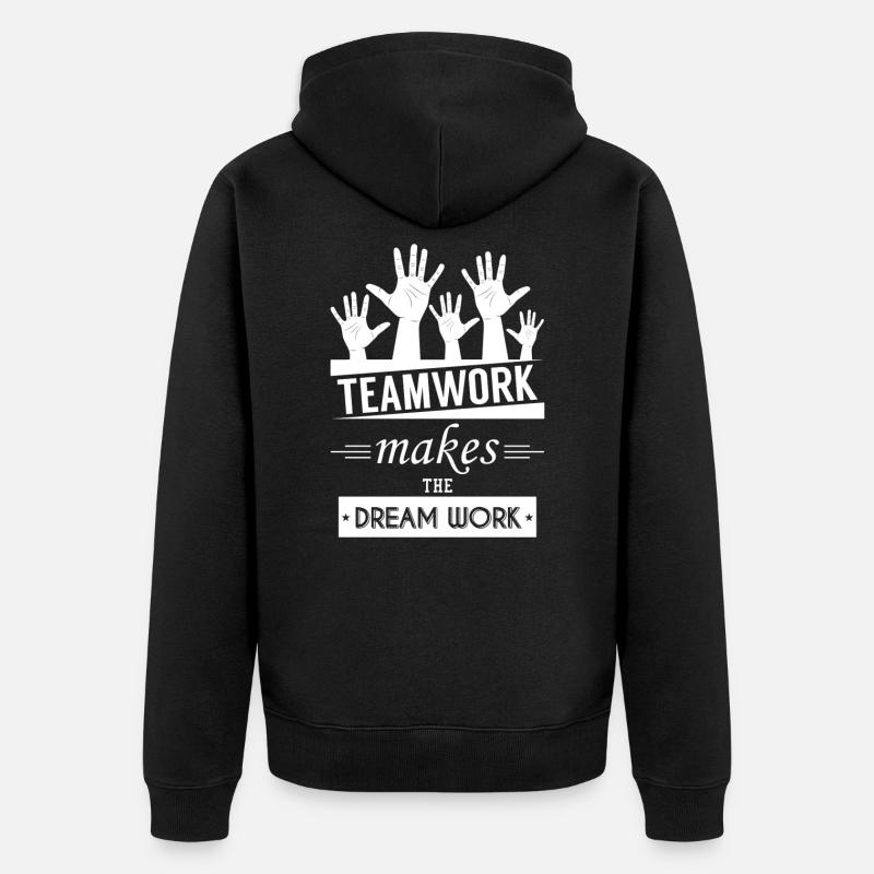 Teamwork - Unisex Premium Bio Zip Hoodie - undefined