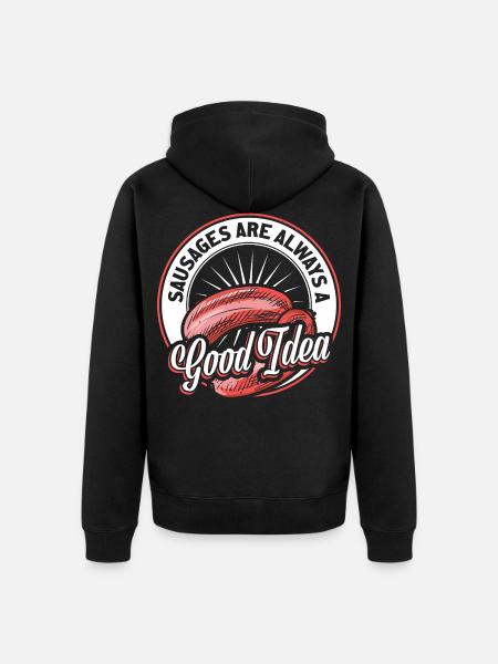 Wurst - Unisex Premium Bio Zip Hoodie - Schwarz