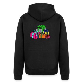 cadeaux - Veste à capuche bio Premium Unisexe - noir - Dos - Nico (187cm)