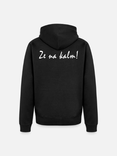 after calm - Unisex Premium Organic Zip Hoodie - black