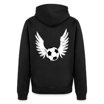 football - Veste à capuche bio Premium Unisexe - noir - Dos - Nico (187cm)