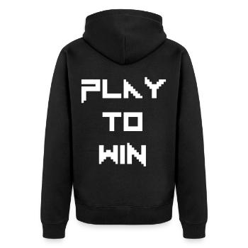 Gamer - Veste à capuche bio Premium Unisexe - noir - Dos - Nico (187cm)