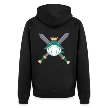 poisson - Veste à capuche bio Premium Unisexe - noir - Dos - Nico (187cm)