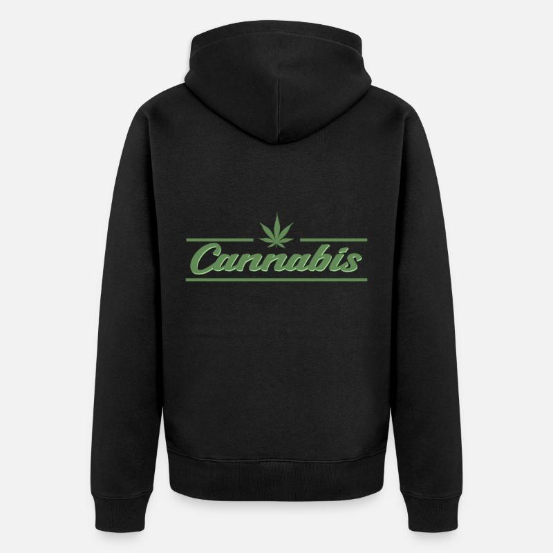 Idée cadeau marijuana Weed - Veste à capuche bio Premium Unisexe - noir