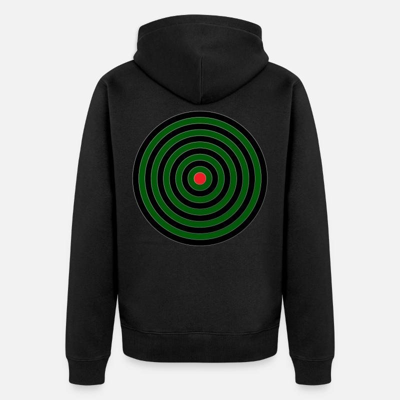 cible simple - Veste à capuche bio Premium Unisexe - noir