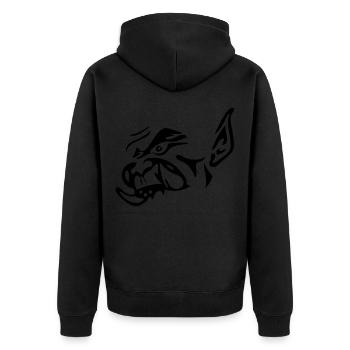 Orc - dent - Veste à capuche bio Premium Unisexe - noir - Dos - Nico (187cm)