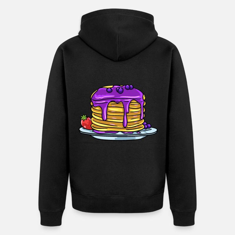 Crêpe Crêpe Crêpe Cadeau - Veste à capuche bio Premium Unisexe - noir
