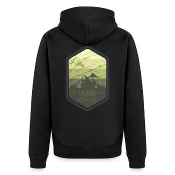 Montagnes Escalade - Veste à capuche bio Premium Unisexe - noir - Dos - Nico (187cm)