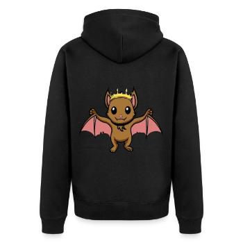 Reine de la chauve-souris de nuit Baby Fantasy Comic - Veste à capuche bio Premium Unisexe - noir - Dos - Nico (187cm)