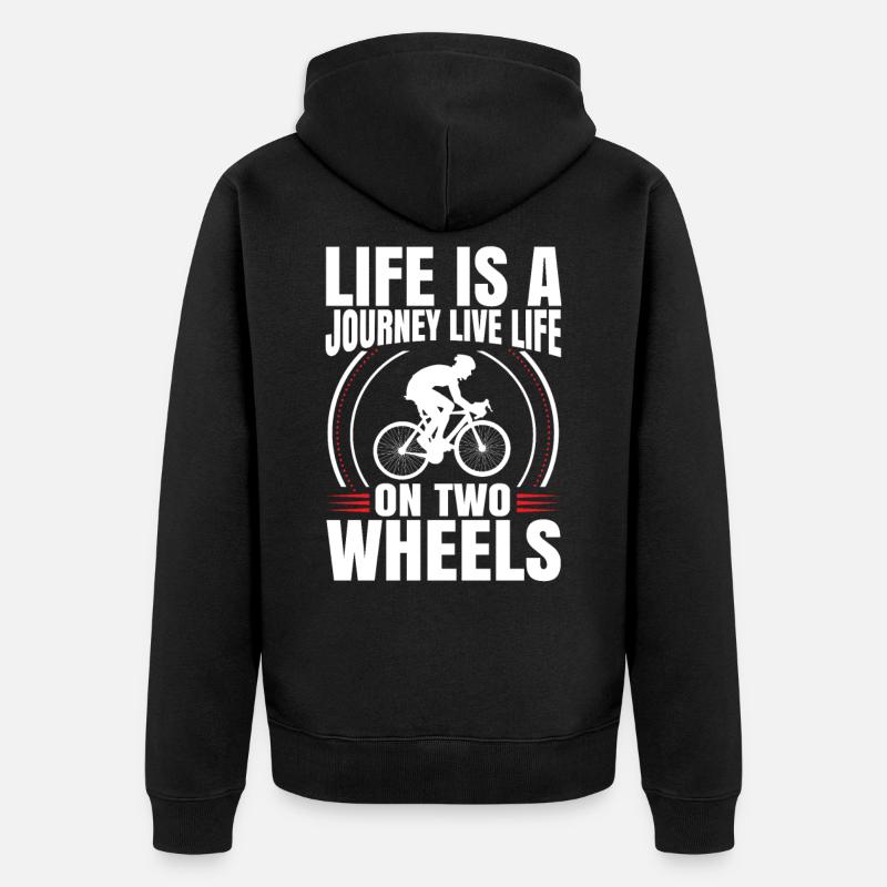 vélo - Veste à capuche bio Premium Unisexe - noir