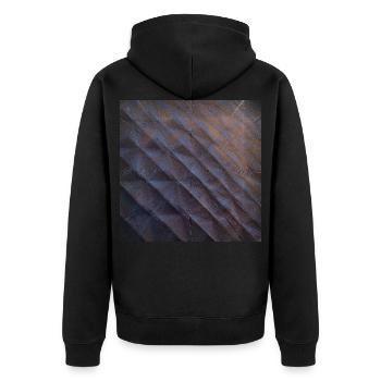 Sombre angulaire, sombre angulaire. - Veste à capuche bio Premium Unisexe - noir - Dos - Nico (187cm)
