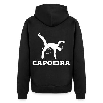 capoeira - Veste à capuche bio Premium Unisexe - noir - Dos - Nico (187cm)
