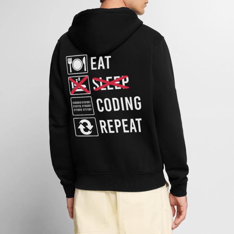 Cadeau de programmation de code Veste à capuche bio Premium Unisexe
