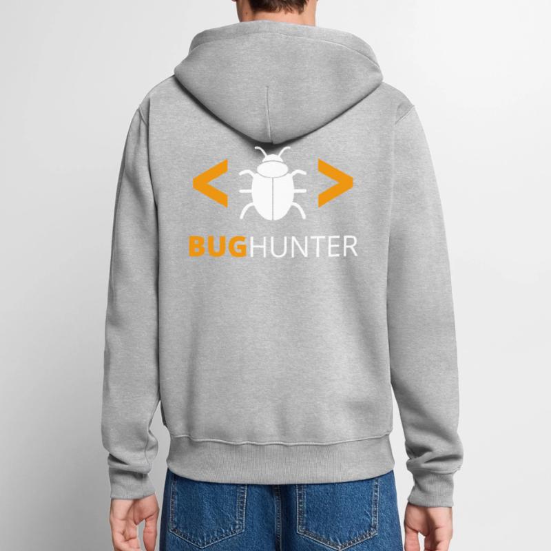 Bug Hunter programmer debugger Unisex Premium Organic Zip Hoodie