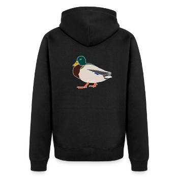 Canard - Veste à capuche bio Premium Unisexe - noir - Dos - Nico (187cm)