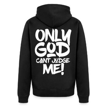 Hip hop - Veste à capuche bio Premium Unisexe - noir - Dos - Nico (187cm)