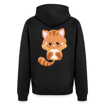 CATS - Veste à capuche bio Premium Unisexe - noir - Dos - Nico (187cm)
