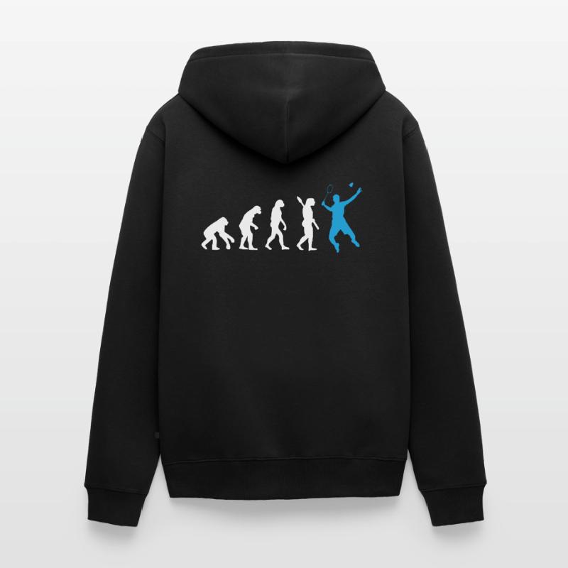 EVOLUTION BADMINTON DEVELOPMENT BADMINTON Unisex Premium Organic Zip Hoodie