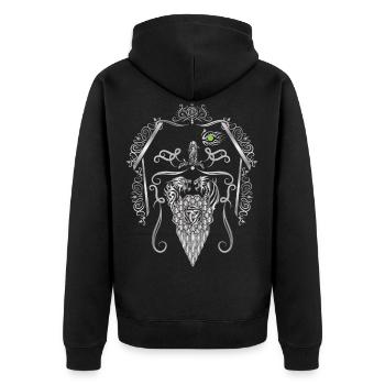 Vikings Odin Thor - Veste à capuche bio Premium Unisexe - noir - Dos - Nico (187cm)