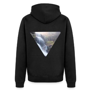 nature - Veste à capuche bio Premium Unisexe - noir - Dos - Nico (187cm)