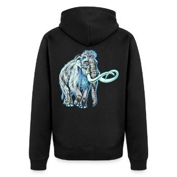 Mammut - Unisex Premium Bio Zip Hoodie - Schwarz - Hinten - Nico (187cm)