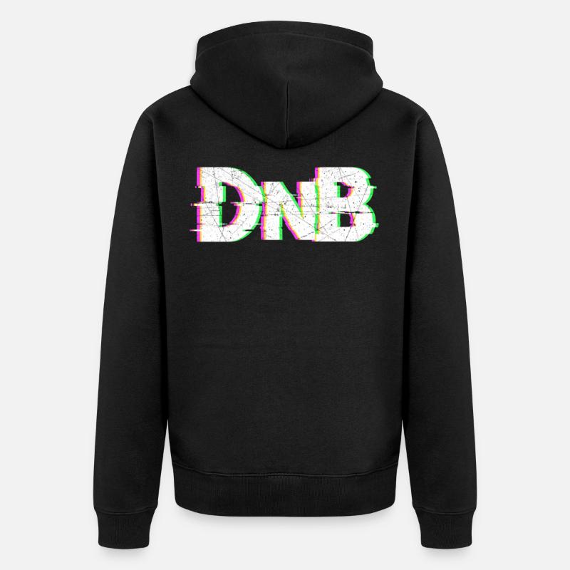 DnB - Drum n Bass - Veste à capuche bio Premium Unisexe - noir