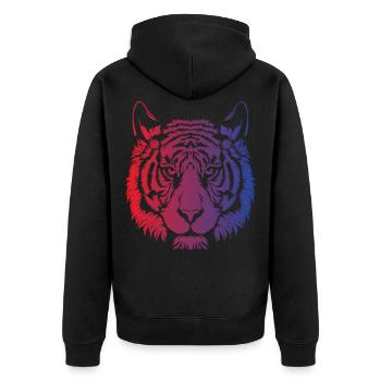 tigre - Veste à capuche bio Premium Unisexe - noir - Dos - Nico (187cm)