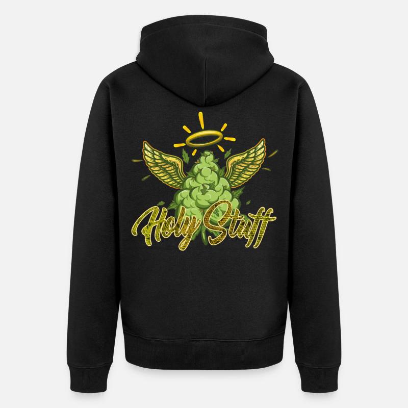 THC Des trucs sacrés - Veste à capuche bio Premium Unisexe - noir