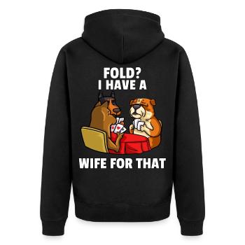 Chiens Jouer au Poker Dog Player Hold Em Gift - Veste à capuche bio Premium Unisexe - noir - Dos - Nico (187cm)