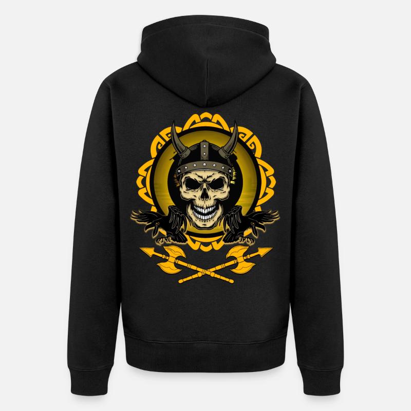VIKINGS - Veste à capuche bio Premium Unisexe - noir