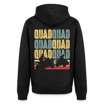 Quad Quad Sport - Veste à capuche bio Premium Unisexe - noir - Dos - Nico (187cm)