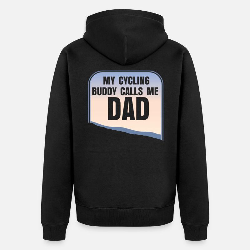 Vélo papa - Veste à capuche bio Premium Unisexe - noir