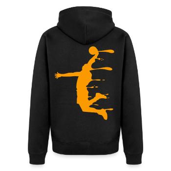 Basket-ball basketball joueur de basket-ball cadeau - Veste à capuche bio Premium Unisexe - noir - Dos - Nico (187cm)