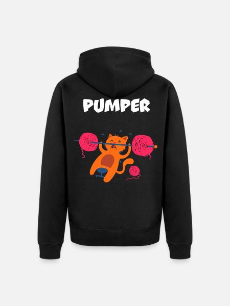 Chat - Veste à capuche bio Premium Unisexe - noir