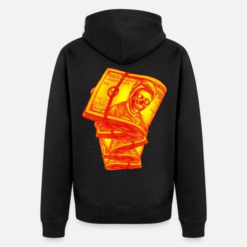 Dollars - Veste à capuche bio Premium Unisexe - noir