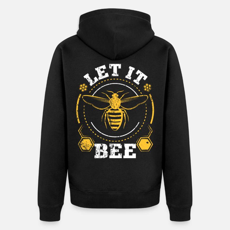 Cadeau de bourdon abeille - Veste à capuche bio Premium Unisexe - noir