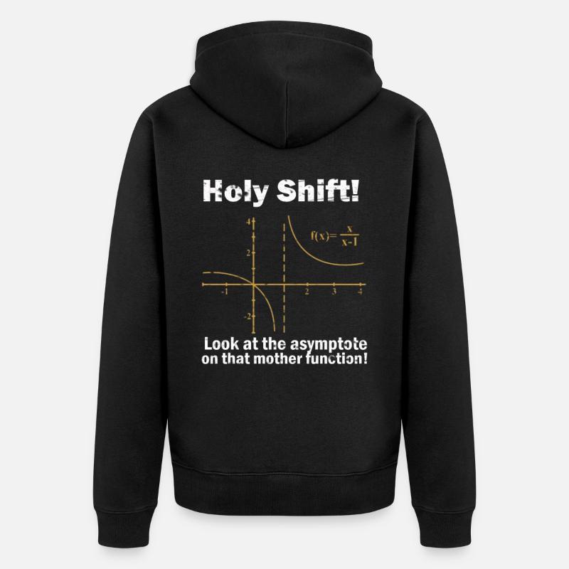 Math math mathematician experiment gift - Unisex Premium Organic Zip Hoodie - black